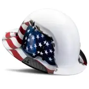 LIFT Safety HDF-24AF DAX Carbon Fiber Full Brim Hard Hat - American Flag