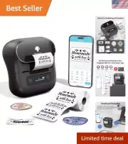 Versatile M220 Inkless Label Maker - Thermal Printer with Customizable Templates