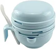 10 Pieces/Set Baby Food Masher Manual Fruit Grinding Bowl Travel Reusable Washable Multifunctional Mill Grinder Bar Blue