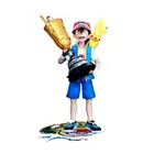 28CM POKEMAN ASH KETCHUM 皮卡丘冠軍站立姿勢 GK 模型動漫可動人偶口袋妖怪玩具桌面配件