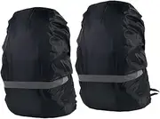Outdoor Waterproof Backpack Cover Set Nighttime Reflective Strip Rainproof Bag Cover for Hiking/Cycling/Travelling Oxford Cloth