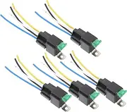 1 Set Pin Relay Socket Kit with Fuse Automotive Relay Harness for Cars Trucks Durable Wiring for Easy Installation Reliable Performance