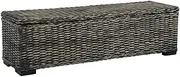 Storage Bench Rattan Storage Box Storage Chest Hallway Footrest for Entryway, Living Room, Hallway