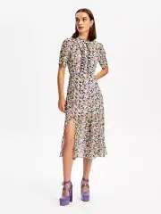 BNWT ALICE MCCALL MULTI MIDNIGHT SUN MIDI DRESS - SIZE 6 AU/2 US (RRP $449)