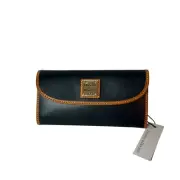 Dooney & Bourke -Wexford Leather Continental Clutch/wallet midnight blue