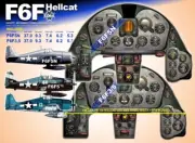 F6F HELLCAT COCKPIT instrument panel CDkit
