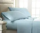 4 Piece King Bedding Sheets Set (Aqua Checkered) - Sleep Better Than Ever wit...
