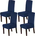 Stretch Velvet Dining Chair Covers Set of 4 Chair Covers for Dining Room Parsons