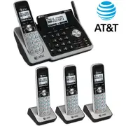 2-Line Home Office Answering System with 4 Cordless Phones Set TL88102 + 3 88002