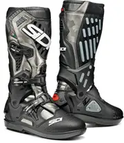 Sidi Atojo SRS Camo Motocross Boots, black-silver, Size 40 for Men Black Silver