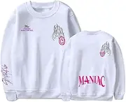 [Flyself] Mens Womens Classic Crew Neck Sweatshirt Stray Kids MANIAC Sweater Casual Pullover Long Sleeve Top Jumper Sports Leisure