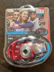 Vivitar ViviCam iTwist X017 10.1MP HD Digital Camera Swivel Twist SEALED NEW