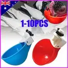 Automatic Water Cups Poultry Drinker Waterer Chicken Duck Quail Drinking V$