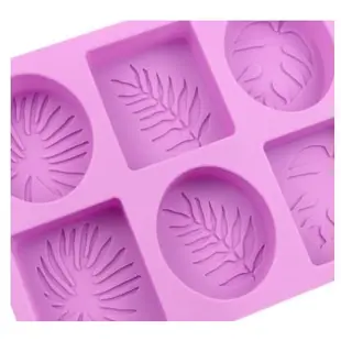 6孔樹葉模具 樹葉手工皂模 樹葉皂模 手工肥皂模具 DIY手工皂 香薰模 石膏模具 矽膠模具  肥皂模
