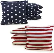 Tailgating Pros Regulation Cornhole Bags - Set of 8 - Corn Filled & Handmade 25+ Color Options
