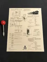 ATARI Tempest Cabaret Back Door Sheet New. Part # ST-