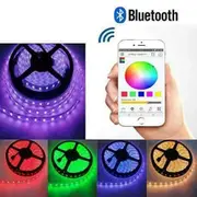 RGB LED Strip Lights with Bluetooth Controller IP65 Waterproof 5M 300 LEDs 12V
