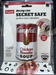 NEW ! Campbell's Chicken Noodle Decoy Can Secret Safe By Big Mouth, Inc.