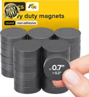 Craft Magnets 1.8cm Round Disc Ceramic Flat Circle Magnets for DIY,Crafts,Scienc