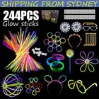 244PCS Glow Sticks Party Pack mixed Colour Glow Sticks Light Bracelet Glow Stick