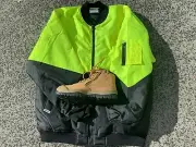 Mongrel 461050 WorkBoots SteelToeSafety WheatZip ScuffCap Australian FREE JACKET