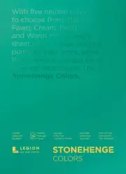 Stonehenge 100% Cotton Paper Pad 5"X7" 15 Sheets/Pkg-Multi-Color 250gsm