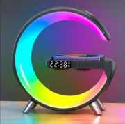 Sound Machine Smart Alarm Clock Wake Up Light Wireless Charger Bluetooth Speaker