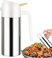 Olive Oil Sprayer Stainless Steel - Olive Oil Spray Bottle, Cooking Oil Mister | Adjustable Pump Dispenser With Non Drip Design, Portable Stainless Oil Atomizer For Grilling Salad Air Fryer Use