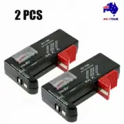 2X Universal Button Cell Battery Power Volt Tester Checker For AA/AAA/C/D/1.5-9V