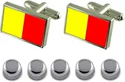 [Select Gifts] Shirt Dress Studs Orleans City France Flag Cufflinks