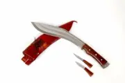 11" Full Tang Authentic Gurkha Army Afghan Issue Brown Sheath Khukuri/ Knife-NHZ