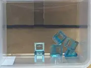 LEGO Parts - Trans-Light Blue Slope 30 1 x 1 x 2/3 - No 54200 - QTY 5