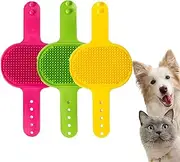 Meowvo Silicone Grooming Strap Pad For Cats,Silicone Grooming Strap Pad-2-In-1 Self-Groomer,Cat Self Groomer Brush,Adjustable Silicon E Pet Groom Tool,For Climbing Frames Table (3-E)