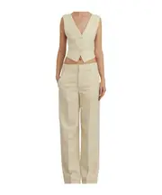 DONDUP CROSSED VEST IT42 Nude