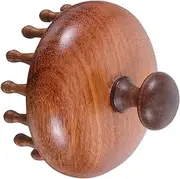 ERINGOGO Solid Wooden Scalp Massager Brush Sustainable Hair Care Tool for Itchy Scalp Relief Promotes Healthier Hair with Calming Massage for Home Travel Use