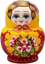 Matryoshka Russian Nesting Dolls 10-Layer Nesting Dolls Creative Educational Toy Hand-Painted Matryoshka Birthday Halloween Wish Gift Cute and Fun Gift (Color : A)