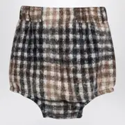 [Douuod] Camilla Hazel-Coloured Checked Shorts 10 Brown