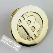 Bitcoin | Gold Platted Coin | Lapel Pin