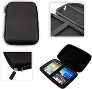 [caseroxx] GPS Navigation Device Case for Tomtom GO Expert 7 GPS Device in Colour of Your Choice GPS Case for Tomtom GO Expert 7 GPS Case with Zip and Elastic Band in Black