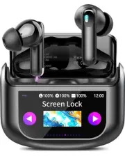 Wireless Earbuds, Bluetooth 5.4 Ear Buds with Multifunctional Touch Screen