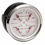 Faria Boat Multi Ballast Gauge GF0127A | 3 1/4 Inch White Silver