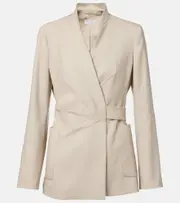 [Max Mara] Max Mara Nereo wool, mohair, and silk blazer UK 10 beige