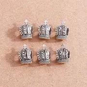 [MYVZO] Spacer Beads 15pcs Antique Silver Color Alloy Charms Beads for Making DIY Handmade Bracelets Loose Spacer Beads Crafts Findings