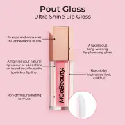 MCoBeauty Pout Gloss Ultra Shine Lip Gloss By Sophie Monk - Tickle 0.6ml