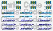 Code 3 Adhesive Vinyl Decal for White Cabs - Gregg's & Pringle - 1/50 1/76 1/64