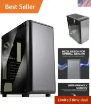 High-Strength Mid-Tower PC Case for ATX/mATX/Mini-ITX with Tinted Side Panel