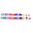 16Pcs New Different Style Tongue BarTongue Bar Body Piercing Surgical Jewelryzh
