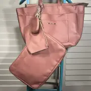 Steve Madden NWT Rose Colored Travel Bag Set Of 4