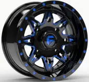 Fuel Lethal 15x7 ATV/UTV Wheel - Gloss Black/Blue (4/137) 4+3 [D6541570A644]