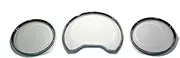 ALAGPNPMZH Chrome Speedometer Gauge Dial Rings Bezel Trim Chrome Compatible with Mercedes Compatible with Benz W210 1995-1999 / W202 1997-2001 Chrome Style